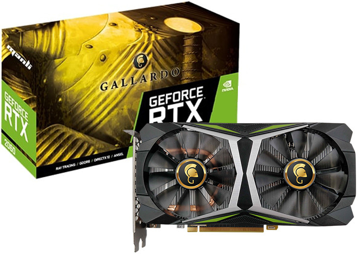 MANLI GeForce RTX 2060 Gallardo 6GB GDDR6 M2435+N537-10