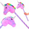 KOŃ NA KIJKU HOBBY HORSE RUŽOVÝ KONÍK NA PALICI S HLAVOU NA CVÁLANIE SO ZVUKOM KOŃ NA KIJKU HOBBY HORSE RUŽOVÝ KONÍK NA PALICI S HLAVOU NA CVÁLANIE SO ZVUKOM