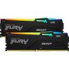 Operačná pamäť RAM Kingston Fury Beast Black RGB 16GB (2x8GB) DDR5 6000MHz Operačná pamäť RAM Kingston Fury Beast Black RGB 16GB (2x8GB) DDR5 6000MHz