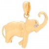 Prívesok ZLATÝ SLONÍK s kamienkom Prívesok ZLATÝ SLONÍK s kamienkom
