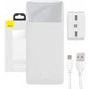 Powerbank Baseus Bipow 30000 mAh, 2x USB / USB-C / microUSB, 15W QC PD, biely Powerbank Baseus Bipow 30000 mAh, 2x USB / USB-C / microUSB, 15W QC PD, biely