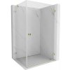 MEXEN/S - Lunar-B L sprchový kút dvere krídlové pravá 100 x 80, transparent, zlato 832L-100-080-50-00-P MEXEN/S - Lunar-B L sprchový kút dvere krídlové pravá 100 x 80, transparent, zlato 832L-100-080-50-00-P