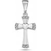 Lillian Vassago Prívesok krížik so srdcom a zirkónmi, biele zlato LLV98-GP016W Lillian Vassago Prívesok krížik so srdcom a zirkónmi, biele zlato LLV98-GP016W