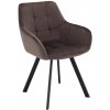 Tempo Kondela Dizajnové kreslo, sivohnedá Velvet/čierna, PETIN Tempo Kondela Dizajnové kreslo, sivohnedá Velvet/čierna, PETIN