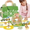 Tooky Toy mini zoo – prenosná drevená sada v kufríku Tooky Toy mini zoo – prenosná drevená sada v kufríku