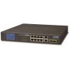 Planet GSD-1222VHP PoE switch, 8x PoE + 2x 1000Base-T + 2x SFP, LCD, VLAN, extend mód 10Mb do 250m, IEEE 802.3at 120W Planet GSD-1222VHP PoE switch, 8x PoE + 2x 1000Base-T + 2x SFP, LCD, VLAN, extend mód 10Mb do 250m, IEEE 802.3at 120W