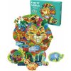 JOKO Puzzle Safari Lev 200ks + 3D zvieratká Slon, Zebra JOKO Puzzle Safari Lev 200ks + 3D zvieratká Slon, Zebra