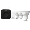 8720169374546 Philips Hue White and color Ambiance LED žiarovka GU10 4,2W/400lm 2000-6500K+RGB čierna 3-set + Bridge Pro + switch 8720169374546 Philips Hue White and color Ambiance LED žiarovka GU10 4,2W/400lm 2000-6500K+RGB čierna 3-set + Bridge Pro + switch