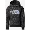 The North Face Drew Peak P/O Hoodie Print asphalt grey