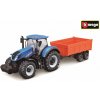 Kovový model Bburago 1:50 Farm Traktor New Holland s vlečkou (4893993013616) Kovový model Bburago 1:50 Farm Traktor New Holland s vlečkou (4893993013616)