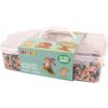 PLAYBOX Zažehlovací korálky v plastovém kufříku Mellow pastel + destička a předlohy 12000ks