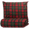Homla Vianočné bavlnené obliečky – červeno-zelená posteľná bielizeň v károvanom vzore Veľkosť: 220x200 + 2x vankúš Homla Vianočné bavlnené obliečky – červeno-zelená posteľná bielizeň v károvanom vzore Veľkosť: 220x200 + 2x vankúš