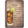Ceduľa Cuba Libre 30cm x 20cm Plechová tabuľa Ceduľa Cuba Libre 30cm x 20cm Plechová tabuľa