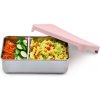 Melii Nerezový Bento box 740 ml so silikónovým viečkom růžový