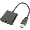 Gembird adaptér USB 3.0 A (M) na HDMI (F) / audio + video / kábel 15cm / 1080p60Hz / čierna (A-USB3-HDMI-02) Gembird adaptér USB 3.0 A (M) na HDMI (F) / audio + video / kábel 15cm / 1080p60Hz / čierna (A-USB3-HDMI-02)