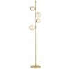 Ideal Lux 317816 PERLAGE stojacia lampa 4xG9 V1640mm saténová mosadz, jantárová Ideal Lux 317816 PERLAGE stojacia lampa 4xG9 V1640mm saténová mosadz, jantárová