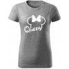 T-ričko Queen Minnie dámske tričko Farba trička: Čierna, Farba potlače: Biela, Veľkosť: M T-ričko Queen Minnie dámske tričko Farba trička: Čierna, Farba potlače: Biela, Veľkosť: M