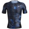 Under Armour HG IsoChill Prtd SS Pánske kompresné tričko - čierno-modrá Under Armour HG IsoChill Prtd SS Pánske kompresné tričko - čierno-modrá