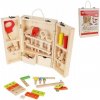 Drevené detské náradie v uzatvárateľnom boxe - 37 dielov Drevené detské náradie v uzatvárateľnom boxe - 37 dielov