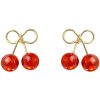 HARAHU Náušnice CU 36531 cherry Červená HR36531 HARAHU Náušnice CU 36531 cherry Červená HR36531