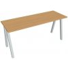 Pracovný stôl UNI A, 160x75,5x60 cm, buk/sivá Pracovný stôl UNI A, 160x75,5x60 cm, buk/sivá