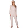 REGINA Dámske pyžamo 643 beige plus XXL REGINA Dámske pyžamo 643 beige plus XXL
