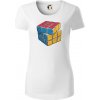 Rubikova kocka kreslená - Dámske tričko z organickej bavlny Origin (GOTS) - XL ( Biela ) Rubikova kocka kreslená - Dámske tričko z organickej bavlny Origin (GOTS) - XL ( Biela )
