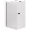 CERANO - Sprchová zástena Walk-in Onyx Cube Ľ/P - 8 mm - hranatá vzpera - čierna matná, mliečne sklo - 140x200 cm CERANO - Sprchová zástena Walk-in Onyx Cube Ľ/P - 8 mm - hranatá vzpera - čierna matná, mliečne sklo - 140x200 cm