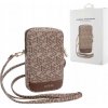 Guess PU G Cube Wallet Phone Bag Zipper hnedé
