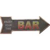 Ceduľa Enjoy Your Time Bar 46x16 cm Plechová tabuľa Ceduľa Enjoy Your Time Bar 46x16 cm Plechová tabuľa