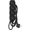 EMOS Predlžovací kábel 3 m / 4 zásuvky / čierny / PVC / 1 mm2 PC0413 EMOS Predlžovací kábel 3 m / 4 zásuvky / čierny / PVC / 1 mm2 PC0413