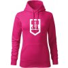 Dragowa dámska mikina s kapucňou army girl ružová