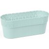Kvetináč plast zelený Lamela 30 cm x 11,7 cm x 12,2 cm Kvetináč plast zelený Lamela 30 cm x 11,7 cm x 12,2 cm
