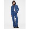 Tvídové džínsy Low Rise Loose GapStudio by Zac Posen Tmavomodrá