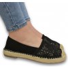 Dámske čierne espadrilky LINDA
