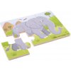 Bigjigs Toys Puzzle 3v1 safari zvířátka Bigjigs Toys Puzzle 3v1 safari zvířátka