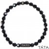 Ručne vyrábaný pánsky náramok s nápisom TATO / TÁTA – Glosery Obvod zápästia: M 17 cm, Typ korálok / veľkosť: lávový kameň / 8mm, Kváder: Tato - čierny Ručne vyrábaný pánsky náramok s nápisom TATO / TÁTA – Glosery Obvod zápästia: M 17 cm, Typ korálok / veľkosť: lávový kameň / 8mm, Kváder: Tato - čierny
