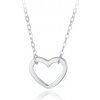 MINET JMAS0236SN45 - Elegantný strieborný náhrdelník srdce MINET JMAS0236SN45 - Elegantný strieborný náhrdelník srdce