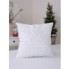 MKLozkoviny.sk Vianočná obliečka na vankúš mikroplyš 40 × 40 cm - Vločky biele- - MKLozkoviny.sk Vianočná obliečka na vankúš mikroplyš 40 × 40 cm - Vločky biele- -