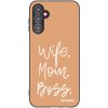 Picasee silikonový černý obal pro Samsung Galaxy A14 5G A146P - Boss Mama Picasee silikonový černý obal pro Samsung Galaxy A14 5G A146P - Boss Mama