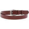 Špongr dámsky kožený opasok 2526 koňakovo hnedý