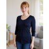 Jožánek tričko na dojčenie Katka 3/4 rukáv tmavomodrá