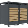G21 132x117x80 cm, antracitový s dekorom dreva G21 132x117x80 cm, antracitový s dekorom dreva