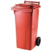 J.A.D. popolnica 120l plastová červená nádoba na odpad J.A.D. popolnica 120l plastová červená nádoba na odpad