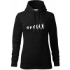 Evolúcia baseball pálkar náprah + loptička - Mikina dámská Cape s kapucí - S ( Čierna ) Evolúcia baseball pálkar náprah + loptička - Mikina dámská Cape s kapucí - S ( Čierna )