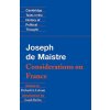Maistre: Considerations on France Maistre: Considerations on France
