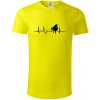 Piano ekg - krídlo - Tričko z organickej bavlny - 3XL ( Citrónová ) Piano ekg - krídlo - Tričko z organickej bavlny - 3XL ( Citrónová )