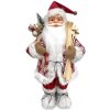 MagicHome Vianočná dekorácia Santa stojaci červený 46 cm