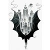 Zuty – Batman v čierno-bielej, 40 × 50 cm, plátno napnuté na rám 8596530202172 Zuty – Batman v čierno-bielej, 40 × 50 cm, plátno napnuté na rám 8596530202172