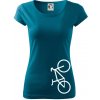 Bicykel na výšku - Dámske tričko Pure - S ( Petrolejová ) Bicykel na výšku - Dámske tričko Pure - S ( Petrolejová )